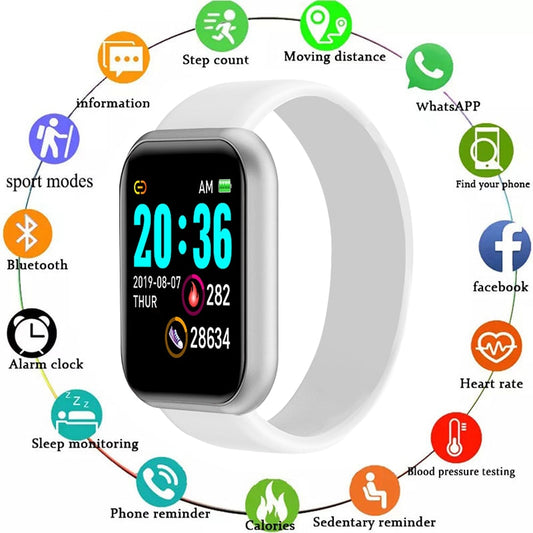 Pulsera Inteligente Y68 Bluetooth — Monitor de Salud y Actividad