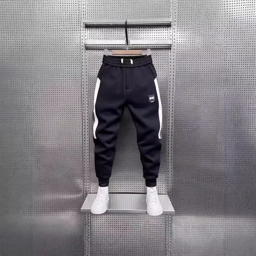 Pantalón Jogger Casual Hombre — Poliéster Suelto con Puños Elásticos