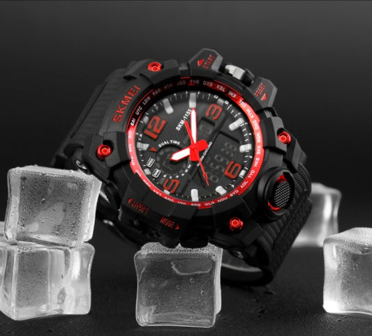 Reloj Deportivo Electrónico para Hombre — Resistente al Agua 50M
