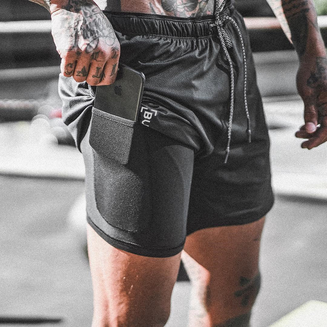 Shorts de Compresión con Bolsillo DAILYRUN | Secado Rápido Running Gym Tallas S-XXXL