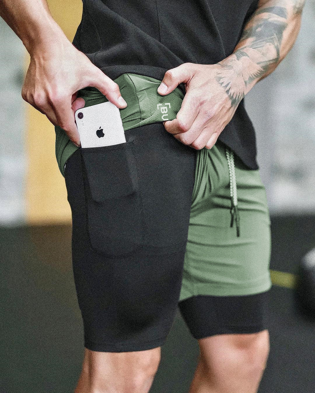Shorts de Compresión con Bolsillo DAILYRUN | Secado Rápido Running Gym Tallas S-XXXL