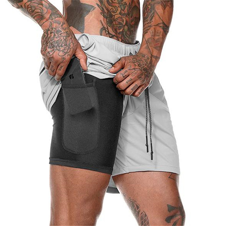 Shorts de Compresión con Bolsillo DAILYRUN | Secado Rápido Running Gym Tallas S-XXXL