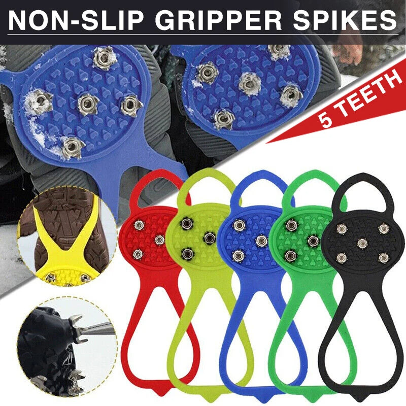 Crampones Antideslizantes para Nieve DAILYRUN | 5 Dientes Senderismo y Escalada