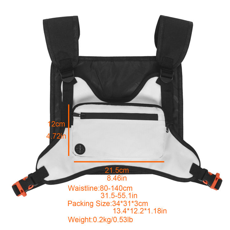 Bolsa Peto Fitness DAILYRUN | Chaleco Portaobjetos Running y Deporte