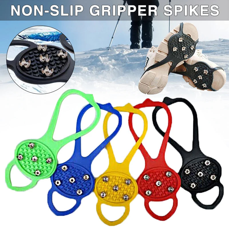 Crampones Antideslizantes para Nieve DAILYRUN | 5 Dientes Senderismo y Escalada