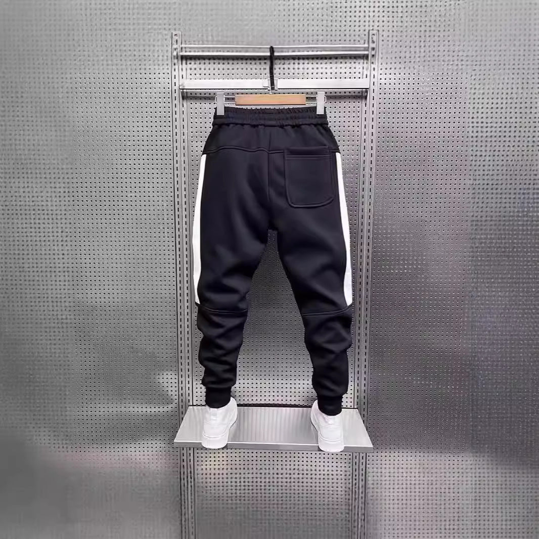 Pantalón Jogger Casual Hombre — Poliéster Suelto con Puños Elásticos