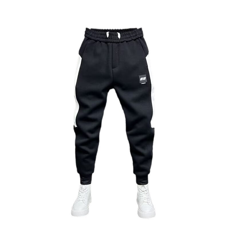 Pantalón Jogger Casual Hombre — Poliéster Suelto con Puños Elásticos