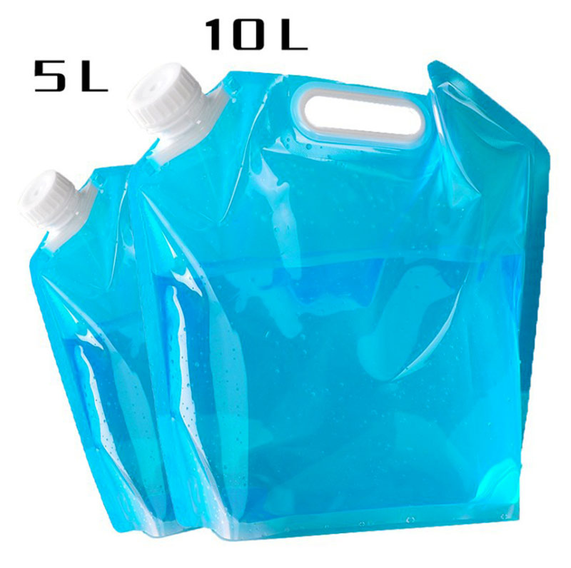 Bolsa de Agua Plegable para Camping y Senderismo — 5L y 10L