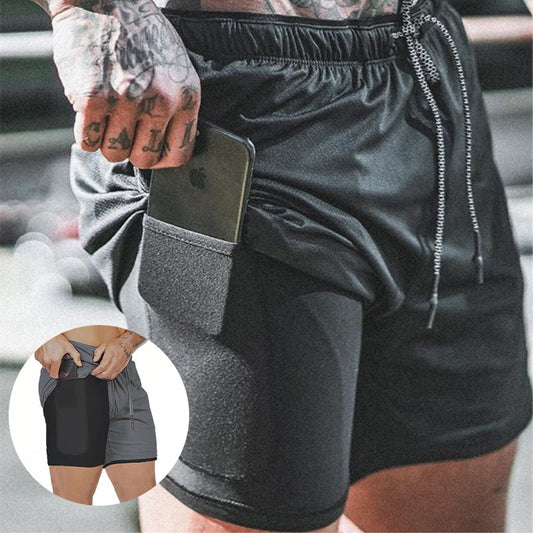 Shorts de Compresión con Bolsillo DAILYRUN | Secado Rápido Running Gym Tallas S-XXXL