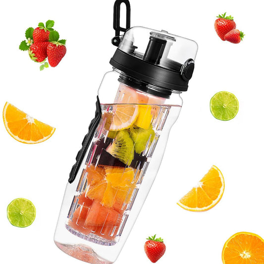 Botella Infusora de Frutas 1L DAILYRUN | Sin BPA Tritan Gym Running y Outdoor 9 Estilos